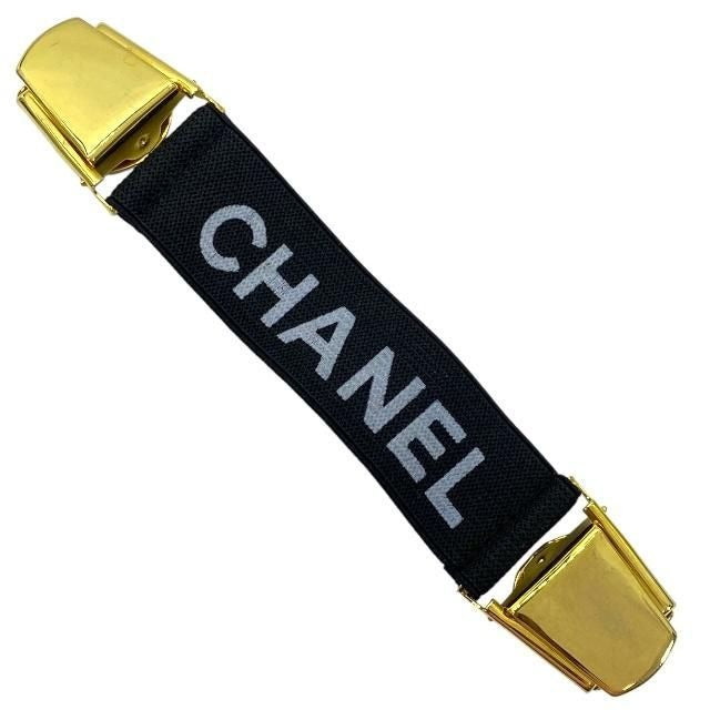 Chanel Armband Clip Accessory Small Logo Rubber GP Black — view 2