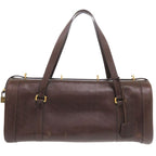Hermes Vintage Leather Brown Gold Hardware 00 Boston Bag