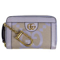 Gucci Jumbo GG Coin Case Card Canvas Leather Purple