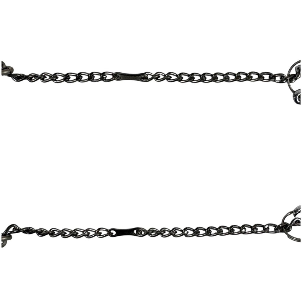Chanel Dog Tag Key Sling Bag Charm Key Holder Silver