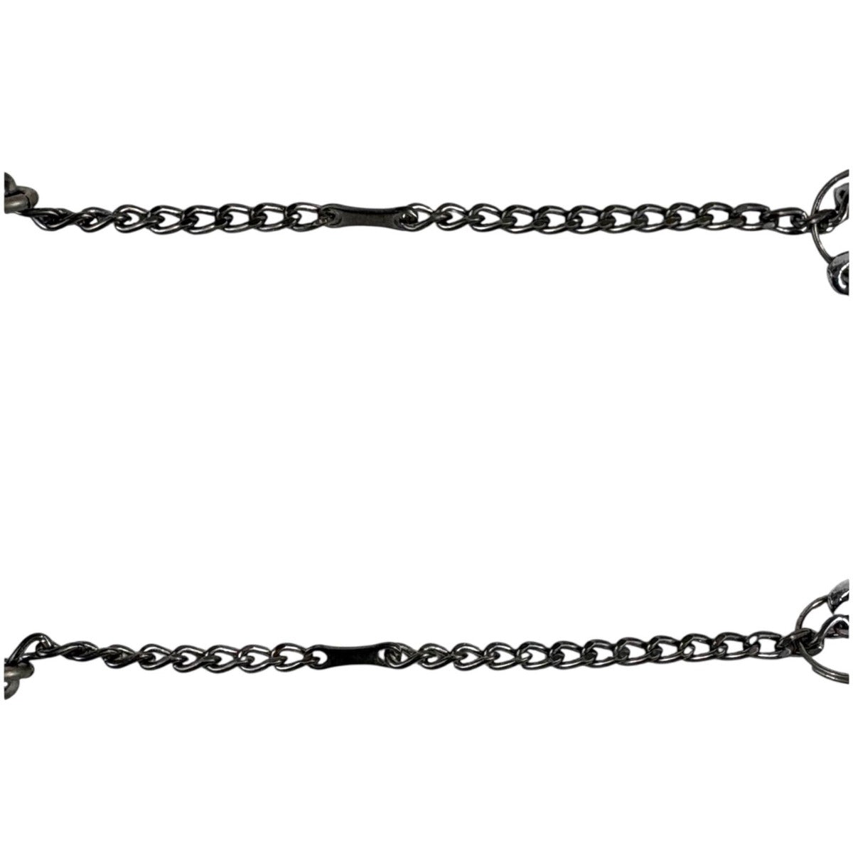 Chanel Dog Tag Key Sling Bag Charm Key Holder Silver
