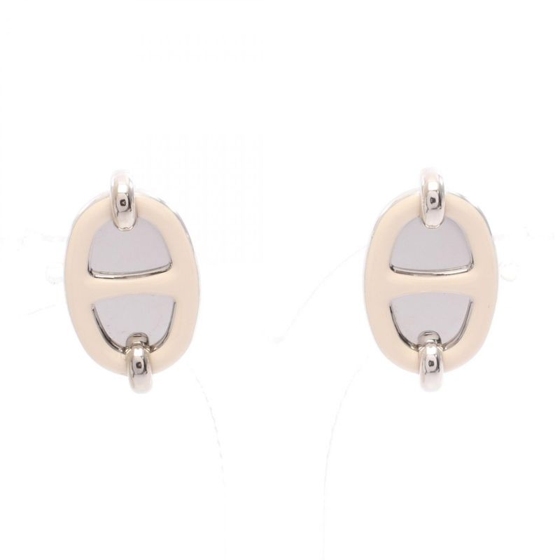 Hermes Earrings Mini Maillon Cles Stainless Steel — view 2