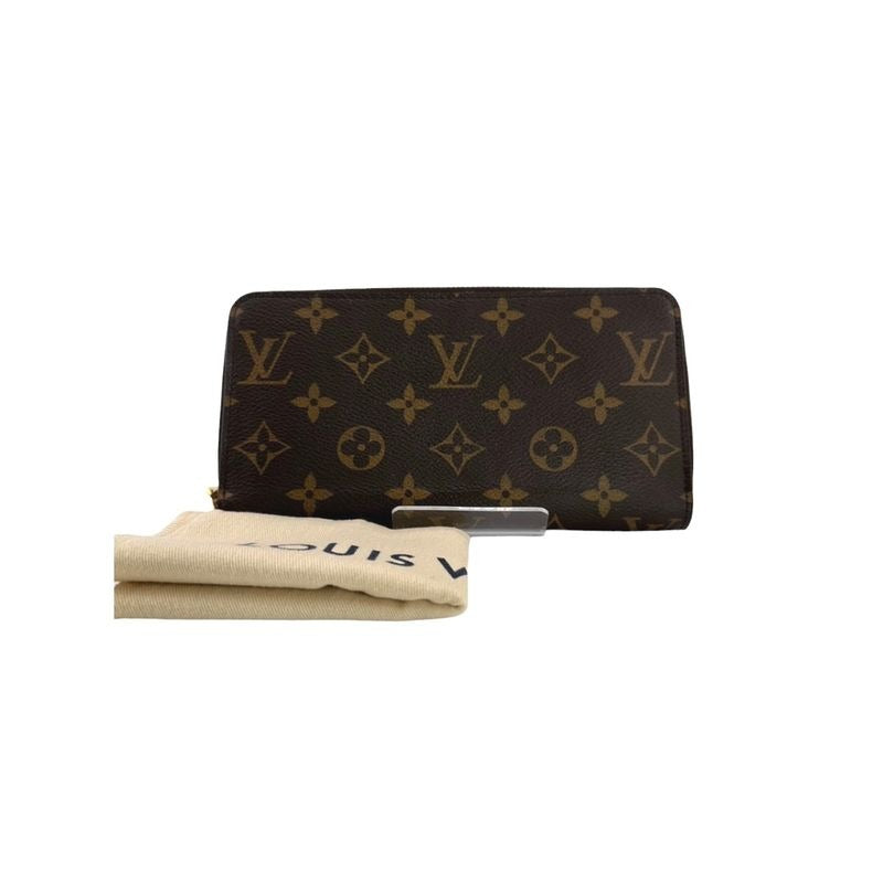 Louis Vuitton Monogram Round Zipper Fuchsia Long Wallet