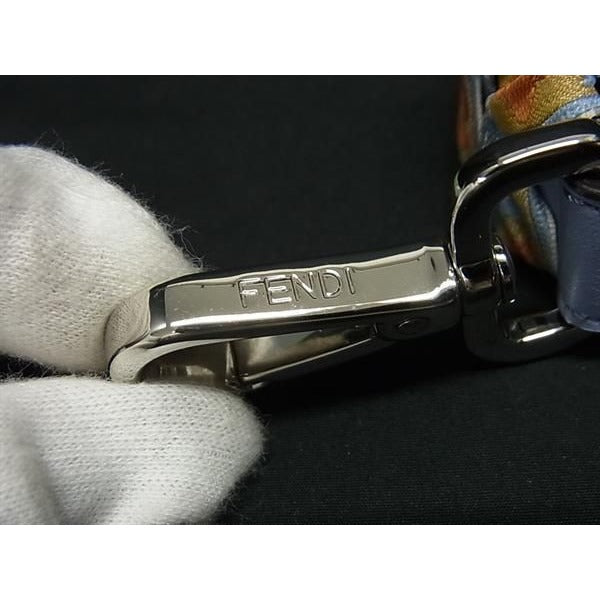 Fendi Strap You Leather And Canvas Flower Bag Shoulder Light — view 5