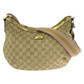 Gucci Beige Pink Gold GG Canvas Patent Shoulder Bag