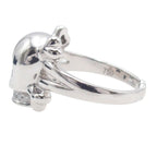 Dior Tete de Maure White Gold Diamond 18K Skull 59 Ring — view 4