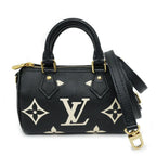 Louis Vuitton Bicolor Monogram Empreinte Nano Speedy Black Hand Bag