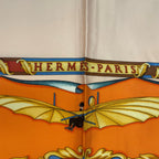 Hermes Scarf Silk Carre 90 Reves D'espace Dream Space Pink — view 6