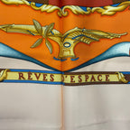 Hermes Scarf Silk Carre 90 Reves D'espace Dream Space Pink — view 7