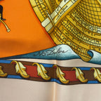 Hermes Scarf Silk Carre 90 Reves D'espace Dream Space Pink — view 8