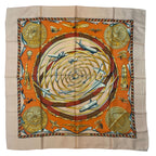 Hermes Scarf Silk Carre 90 Reves D'espace Dream Space Pink