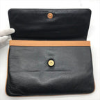 Celine Carriage Vintage Leather Clutch Black — view 7