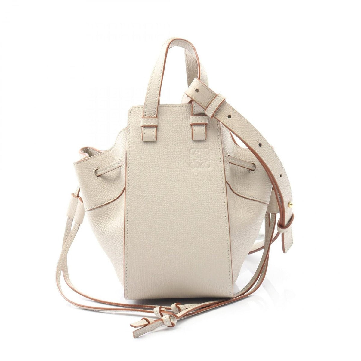 Loewe Handbag Hammock Draw St Sling Bag Mini Grey Leather Calf