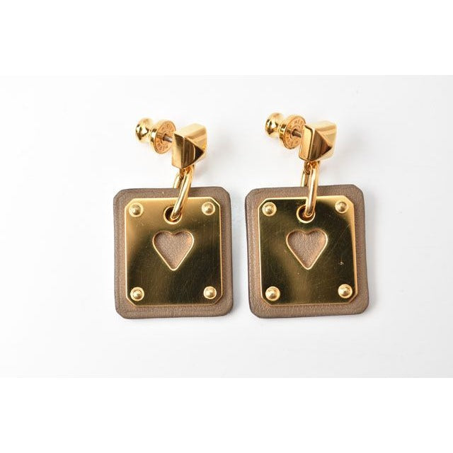 Hermes Earrings Ace Of Hearts As De Coeur Trump Swift — view 3