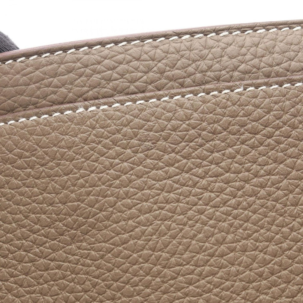 Hermes Tote Cover 46 Etoupe Leather Gray — view 6