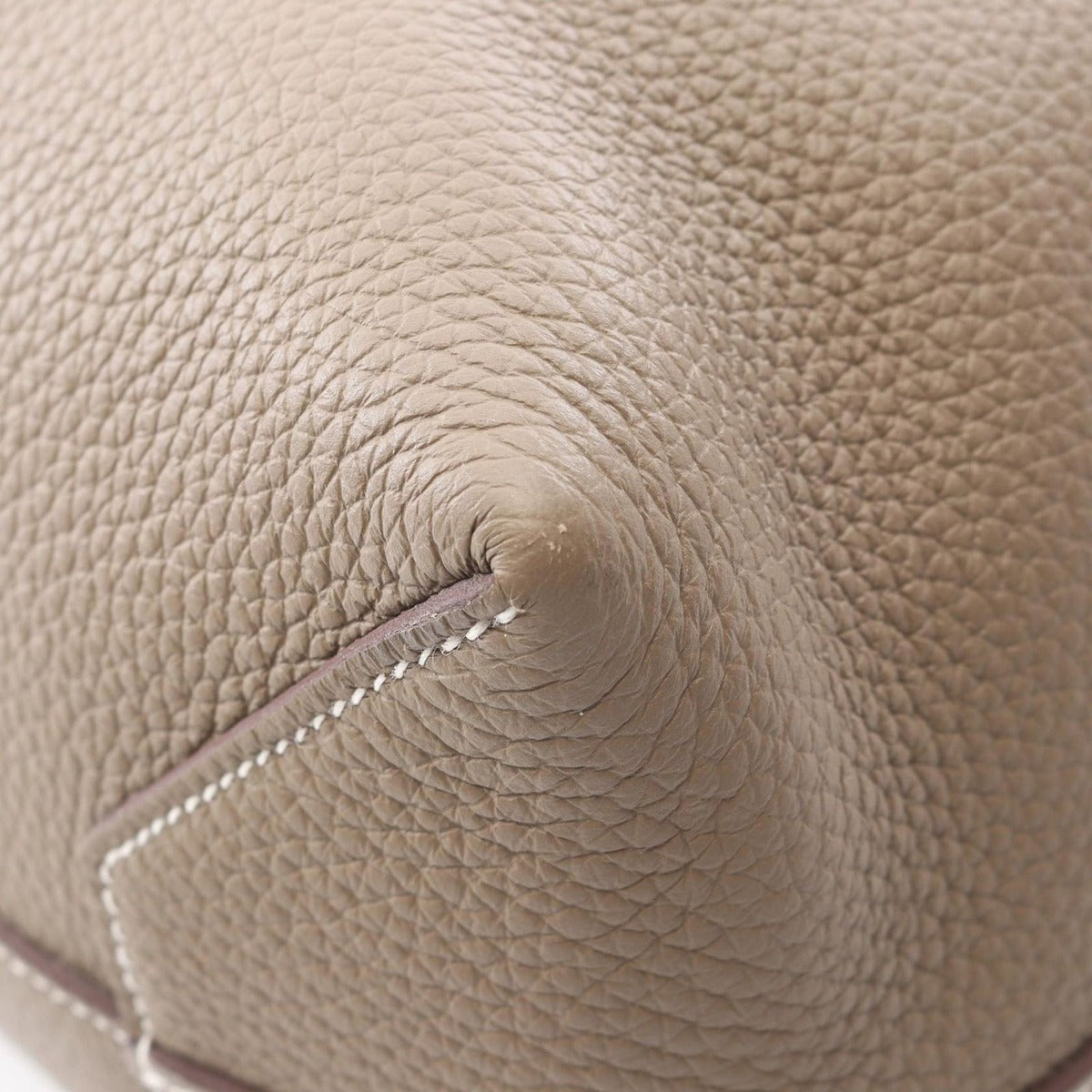 Hermes Tote Cover 46 Etoupe Leather Gray — view 8