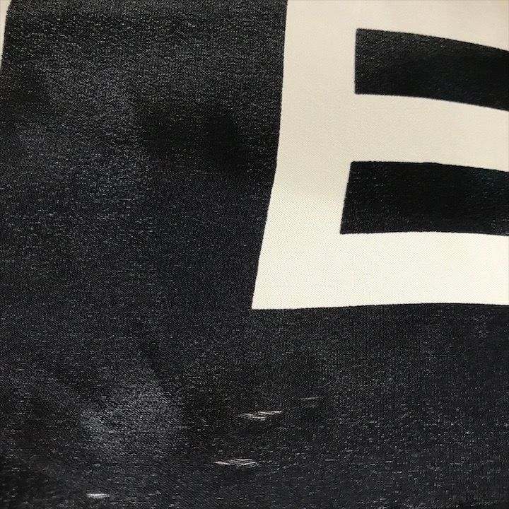 Chanel Mademoiselle Large Scarf Black Silk — view 7