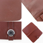 Hermes Dogon GM Taurillon Clemence Bordeaux Silver Hardware D Long — view 8