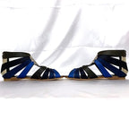 Christian Dior Gurkha Sandals Silver Blue Navy — view 6