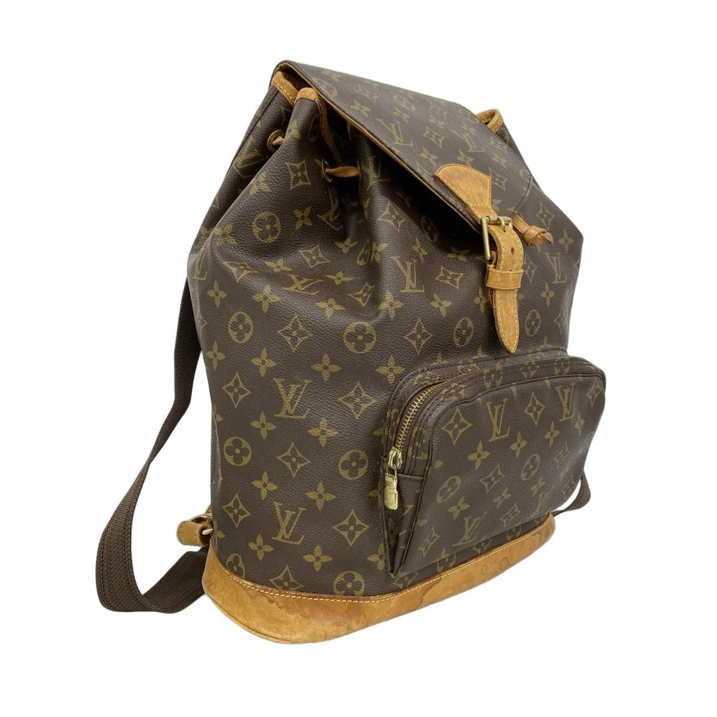 Louis Vuitton Backpack Monogram Montsouris GM Brown — view 2