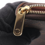 Louis Vuitton Round Wallet Zippy Rosevalerine Leather Rose Velours Brown Pink — view 6