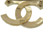Chanel Coco Mark B17 C Rhinestone Gold Brooch Accessories 0183 — view 4