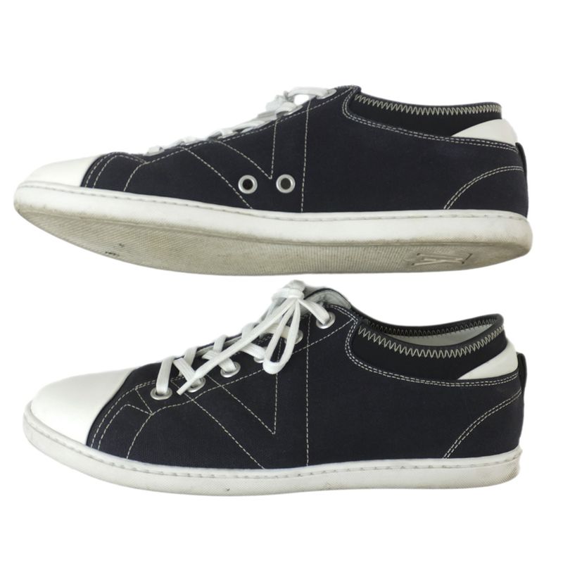 Louis Vuitton Low Cut Sneakers Navy Size 7 White — view 7