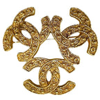 Chanel Brooch Coco Mark Triple Accessories Vintage GP 94 — view 3