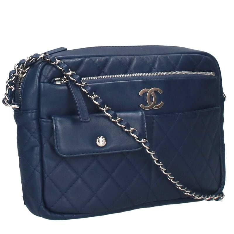 Chanel Quilted Lambskin Shoulder Camera Bag