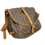 Louis Vuitton Shoulder Bag Monogram Saumur 35 Brown — view 2