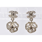 Chanel Coco Mark Camellia Swing Rhinestone Silver — view 3