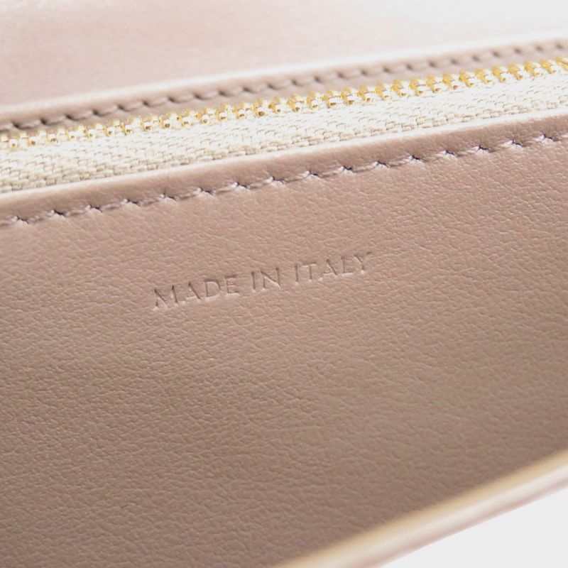 Celine Large Flap Wallet Leather Gray Long 0123 — view 6