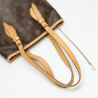 Louis Vuitton Monogram Tote Bag Bucket PM Handbag Brown — view 7