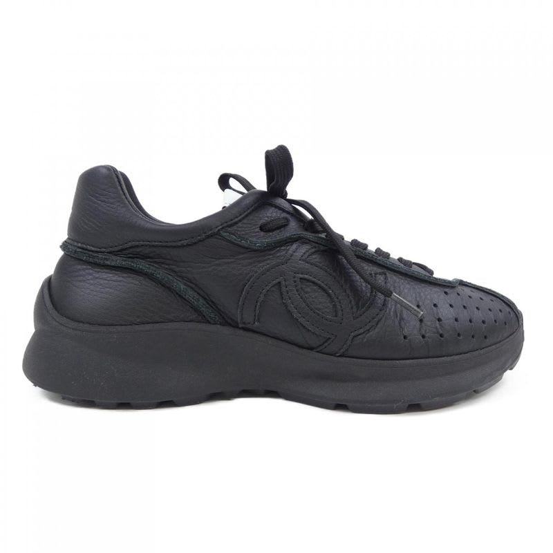 Chanel Size 37 Black Sneakers
