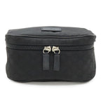 Gucci GG Nylon Body Bag Waist Hip Shoulder Leather Black Outlet — view 2