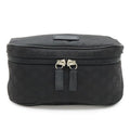 Gucci GG Nylon Body Bag Waist Hip Shoulder Leather Black Outlet