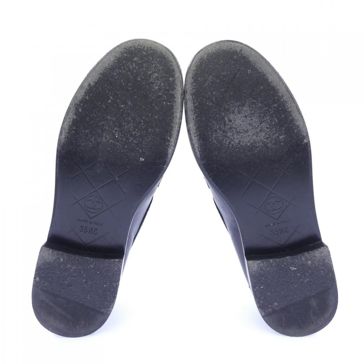 Chanel Turnlock Moccasins Loafers Black — view 4