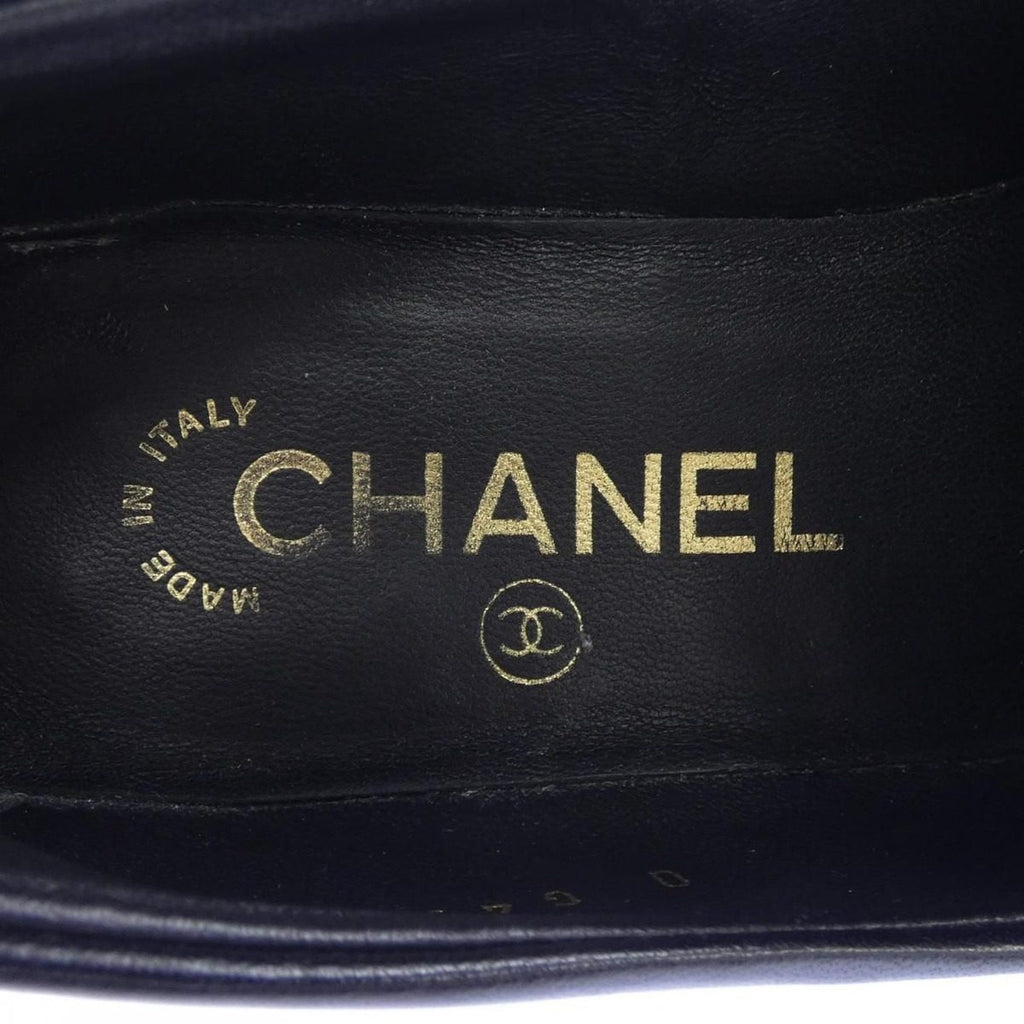 Chanel Turnlock Moccasins Loafers Black — view 6