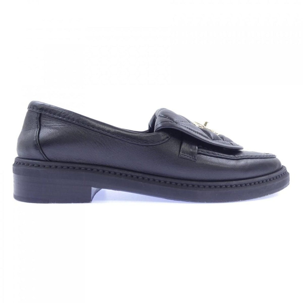 Chanel Turnlock Moccasins Loafers Black