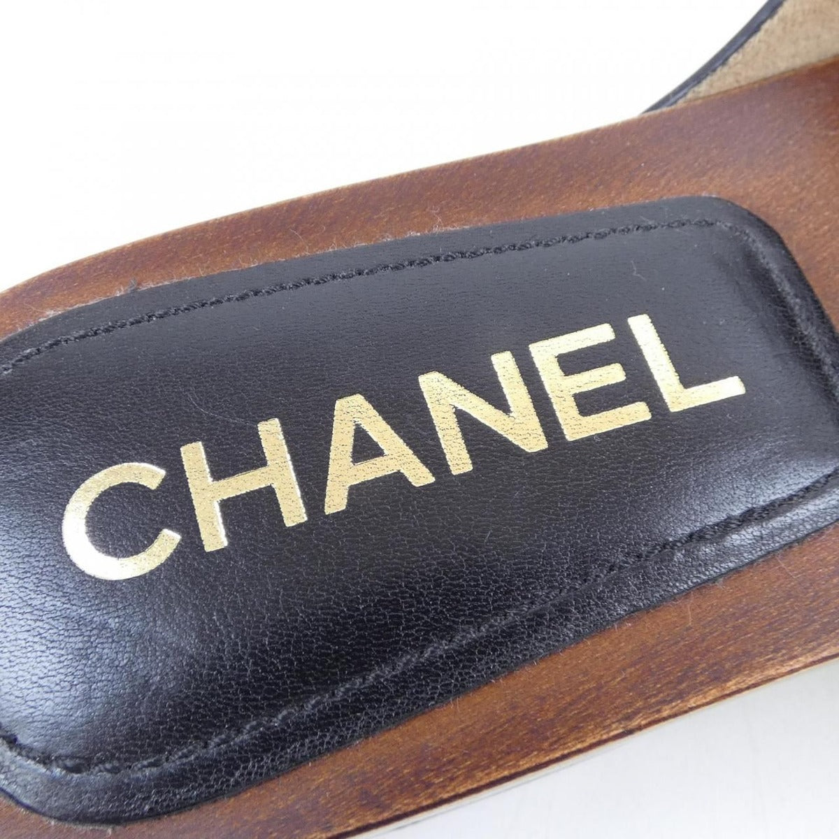 Chanel Clogs Sandals Calfskin Black — view 6