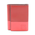 Loewe Trifold Wallet 109.10 S26 Red Leather Anagram