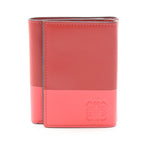 Loewe Trifold Wallet 109.10 S26 Red Leather Anagram