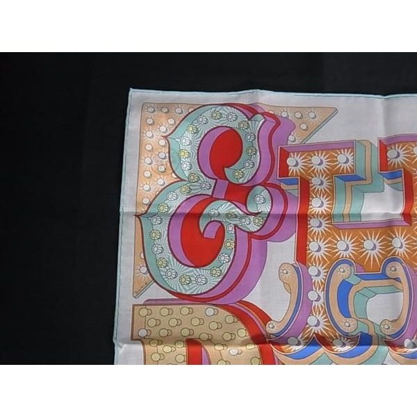 Hermes Ectrique Carre 45 Petit Gavroche Cotton Multicolor Scarf — view 2