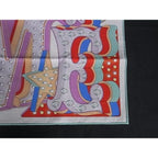Hermes Ectrique Carre 45 Petit Gavroche Cotton Multicolor Scarf — view 3