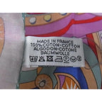 Hermes Ectrique Carre 45 Petit Gavroche Cotton Multicolor Scarf — view 5