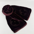 Louis Vuitton Echarpe Velvet Shawl Rayon Silk Gold Vintage Scarf