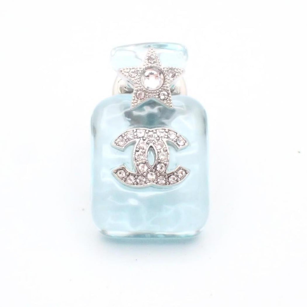 Chanel CC Logo Brooch Perfume Bottle Star Comet