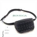 Bottega Veneta Belt Bag Waist Pouch Bag with Key Ring Black