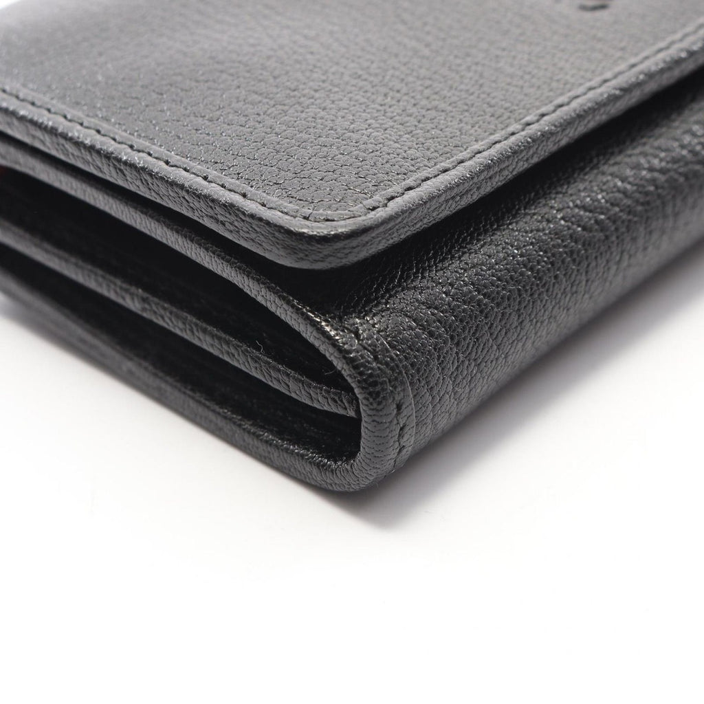 Loewe Bifold Wallet Anagram Black Leather Trifold — view 6