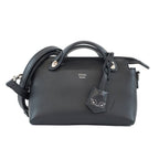 Fendi Mini Vitheway Black Shoulder Bag Handbag 2-Way Leather 8 Bl135
